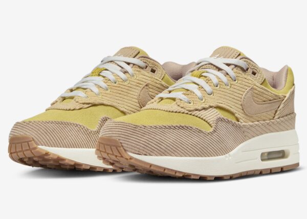 Nike Air Max 1 «Buff Gold» c вельветом