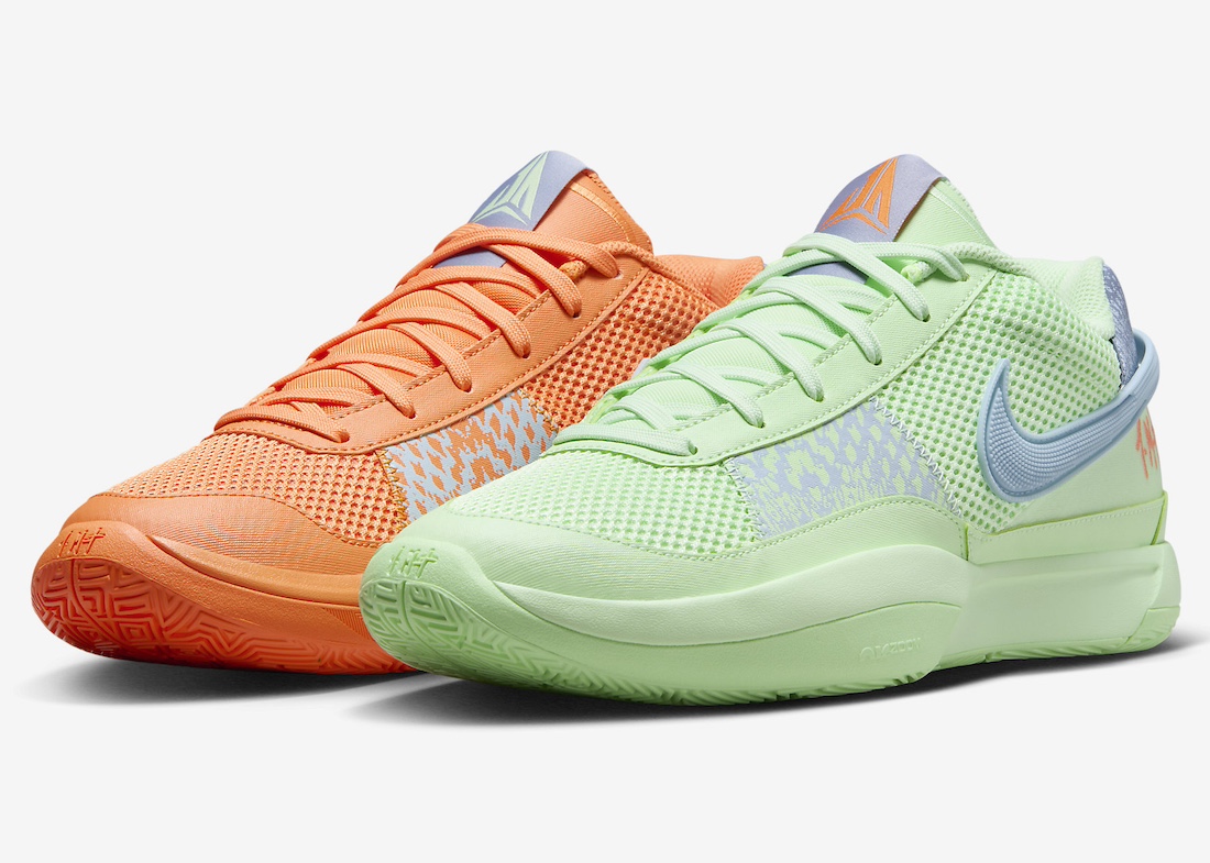 Nike Ja 1 “Bright Mandarin/Vapor Green” уже вышли